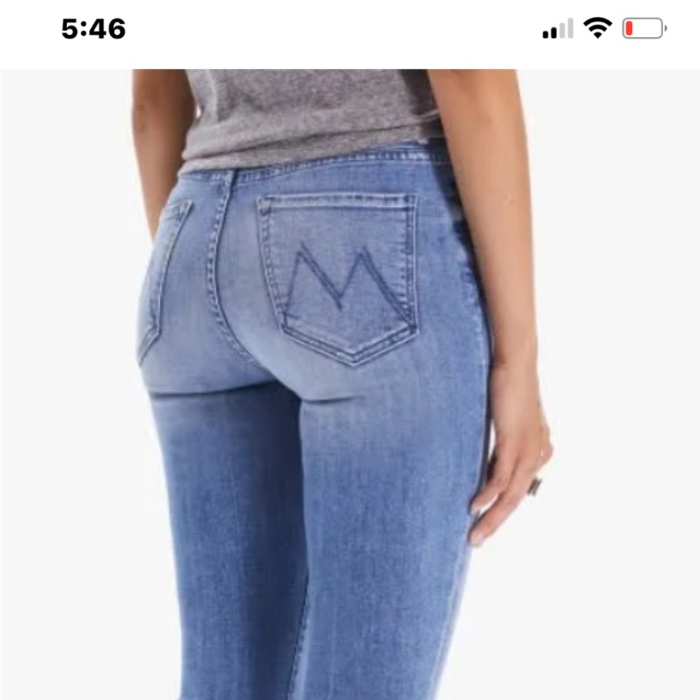 Mother Jean high waisted weekender skimp